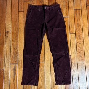 Banana Republic Men's Dark Corduroy Pants 33 x 34 (measure 33 x 32 1/2)